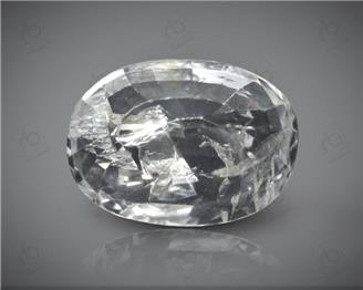 Natural White Sapphire Certified 5.90 cts. ( 63416 )